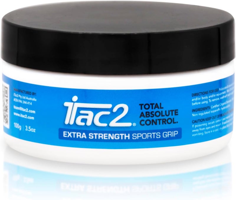 iTac2 ® Extra Strength Sports Grip (100g / 3.5oz) – Long-Lasting Beeswax Grip Aid for Rugby, Netball, Bowls, Diving & Fitness – Natural, Waterproof, Anti-Slip Formula for Dry Hands & Equipment - Image 1